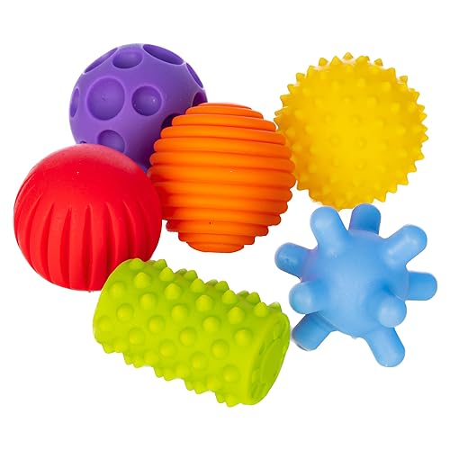 FANCY Baby Sensorik Balls - Babyspielzeug ab 0 3 6 8 Monate, Greifball für Babys, Multi Texturierte Motorikspielzeug, Massagebälle, Pekip Spielzeug, Baby Ball (Taktiliki_6cm) von FANCY