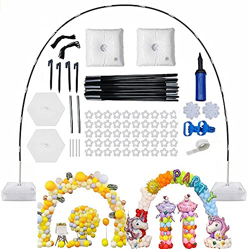 3 m Ballonbogen-Set, verstellbarer Ballon-Girlandenständer mit wasserbefüllbarer Basis, Ballon-Clips, Luftballonpumpenknotter für Party, Hochzeit, Geburtstagsdekoration 3 m Ballonbogen-Set, verstellbarer Ballon-Girlandenständer mit wasserbefüllbarer Basis, Ballon-Clips, Luftballonpumpenknotter für Party, Hochzeit, Geburtstagsdekoration von FANFX