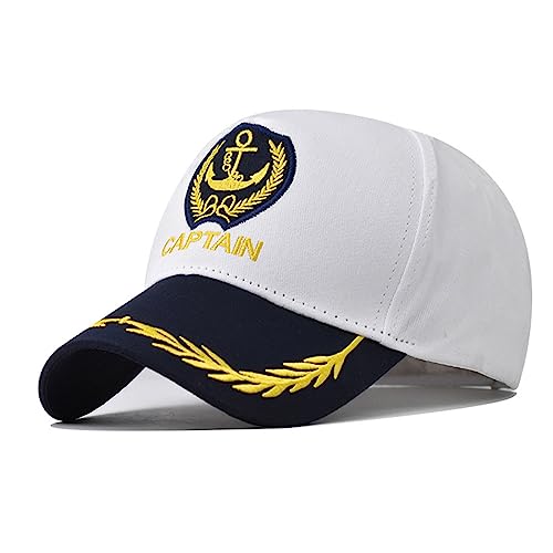 FANGFA Captain Baseball Cap Vintage Matrosen Baseball Hüte Hut Marine Hut mit Fancy Cosplay Kleid Zubehör Hüte FANGFA Captain Baseball Cap Vintage Matrosen Baseball Hüte Hut Marine Hut mit Fancy Cosplay Kleid Zubehör Hüte von FANGFA