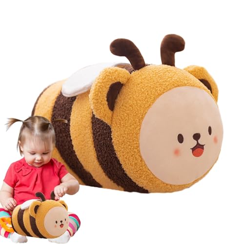 FANGZ Plüsch-Bienenspielzeug, gefüllte Bienenpuppe | Kuscheliges Cartoon-Bienen-Marienkäfer-Spielzeug, gefüllt,Tierische Plüschtiere zum Kuscheln, hautfreundlich für Kinderzimmer, Arbeitszimmer, von FANGZ