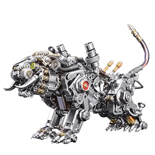 FANGZI 3D Metall Puzzle Kit Erwachsene 700 Teile Metall Bengalischer Tiger 3D Puzzle Modellbausatz, Adventskalender 2022 Puzzle Geschenk Ornamente Metall Tiger Kit von FANGZI