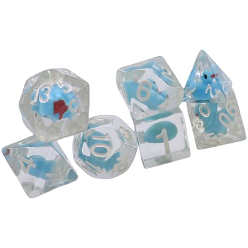 7-teiliges Würfel-Set in verschiedenen Formen, verschiedene Anzahl von Gesichtern, digitale Zahlenwürfel, Desktop-Unterhaltung, Harze, polyedrisches Würfel-Set, Gaming 7-teiliges Würfel-Set in verschiedenen Formen, verschiedene Anzahl von Gesichtern, digitale Zahlenwürfel, Desktop-Unterhaltung, Harze, polyedrisches Würfel-Set, Gaming von FANSHINUO