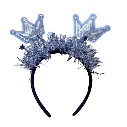FANSHINUO 2025 Eleganter Haarreif mit Pailletten, rutschfester Damen-Kopfschmuck, Unisex-Kopfschmuck für Frauen und Mädchen auf Partys, Festen, Haarschmuck FANSHINUO 2025 Eleganter Haarreif mit Pailletten, rutschfester Damen-Kopfschmuck, Unisex-Kopfschmuck für Frauen und Mädchen auf Partys, Festen, Haarschmuck von FANSHINUO