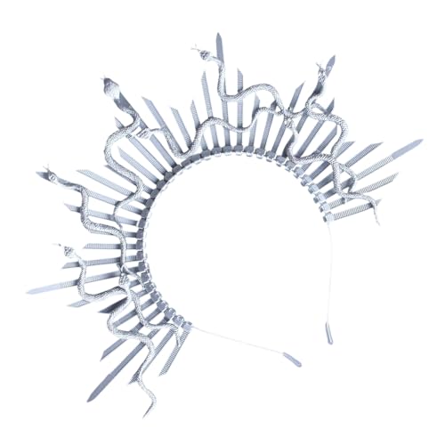 FANSHINUO Gruseliges Schlangenhaarband Halloween Stirnband Cosplay Kostüm Hairhoop Party Kostüm Zubehör Maskeraden Party Kopfschmuck Damen Gothic Haarteil FANSHINUO Gruseliges Schlangenhaarband Halloween Stirnband Cosplay Kostüm Hairhoop Party Kostüm Zubehör Maskeraden Party Kopfschmuck Damen Gothic Haarteil von FANSHINUO