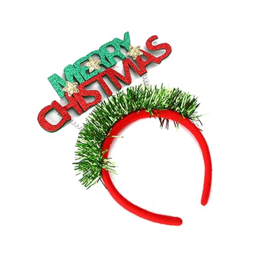 FANSHINUO Schimmerndes Pailletten-Stirnband mit Weihnachtsbuchstaben, Festival, Urlaub, Haarreif, Party-Kopfbedeckung, saisonale Dekoration für Büro, Urlaub, Kostümzubehör FANSHINUO Schimmerndes Pailletten-Stirnband mit Weihnachtsbuchstaben, Festival, Urlaub, Haarreif, Party-Kopfbedeckung, saisonale Dekoration für Büro, Urlaub, Kostümzubehör von FANSHINUO