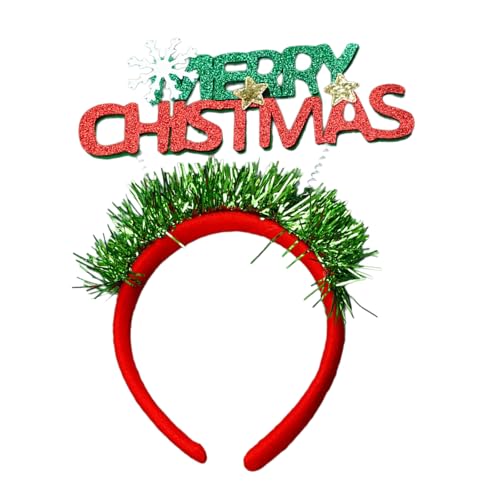 FANSHINUO Schimmerndes Pailletten-Stirnband mit Weihnachtsbuchstaben, Festival, Urlaub, Haarreif, Party-Kopfbedeckung, saisonale Dekoration für Büro, Urlaub, Kostümzubehör FANSHINUO Schimmerndes Pailletten-Stirnband mit Weihnachtsbuchstaben, Festival, Urlaub, Haarreif, Party-Kopfbedeckung, saisonale Dekoration für Büro, Urlaub, Kostümzubehör von FANSHINUO