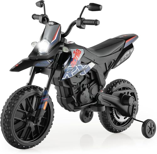 FANTASK 12V Elektromotorrad für Kinder 5,5-6 km/h, Kindermotorrad mit Stützrädern & Musik & Scheinwerfer, Blaue und Schwarze Motorrad für Kinder von 3 bis 8 Jahren FANTASK 12V Elektromotorrad für Kinder 5,5-6 km/h, Kindermotorrad mit Stützrädern & Musik & Scheinwerfer, Blaue und Schwarze Motorrad für Kinder von 3 bis 8 Jahren von FANTASK