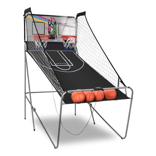 FANTASK 8 in 1 Basketball Automat Elektronisch, Basketballautomat klappbar, Basketballautomat mit 4 Bällen, 8 Spielmodi, für Kinder Erwachsene FANTASK 8 in 1 Basketball Automat Elektronisch, Basketballautomat klappbar, Basketballautomat mit 4 Bällen, 8 Spielmodi, für Kinder Erwachsene von FANTASK