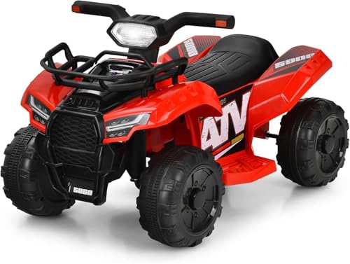FANTASK Elektro Kinderquad Rot 2 km/h, 6V Mini Elektroquad mit Musik, Hupe und LED Scheinwerfer, Kinder Quad mit Stauraum, für Kleinkinder ab 18 Monaten FANTASK Elektro Kinderquad Rot 2 km/h, 6V Mini Elektroquad mit Musik, Hupe und LED Scheinwerfer, Kinder Quad mit Stauraum, für Kleinkinder ab 18 Monaten von FANTASK