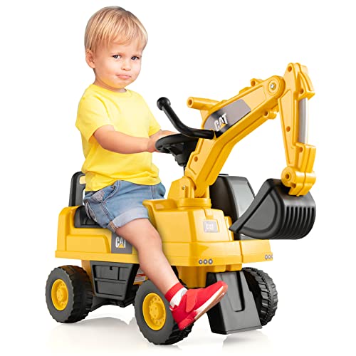 FANTASK Kinder Sitzbagger bis 25 kg, Kinderbagger mit drehbarer und Verstellbarer Schaufel, Aufsitzbagger mit Stauraum unter dem Sitz, Hupen, Sandbagger für Kinder ab 1 Jahr FANTASK Kinder Sitzbagger bis 25 kg, Kinderbagger mit drehbarer und Verstellbarer Schaufel, Aufsitzbagger mit Stauraum unter dem Sitz, Hupen, Sandbagger für Kinder ab 1 Jahr von FANTASK