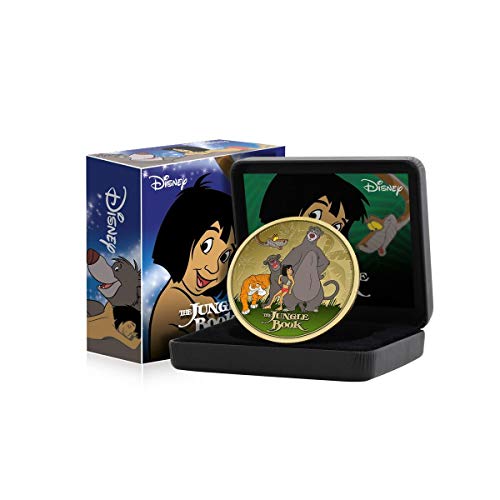 Disney The Jungle Book Classics Collection - 24 Karat vergoldete 65 mm Sammlermünze der Luxusklasse von IMPACTO COLECCIONABLES