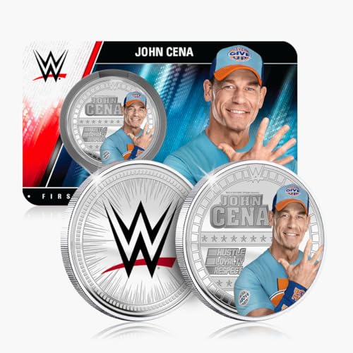 FANTASY CLUB John Cena WWE – Offizielle 32 mm Sammlermünze – Hommage an den 16-fachen Weltmeister und Wrestling-Legende – Limitierte Ausgabe für Fans und Sammler von FANTASY CLUB