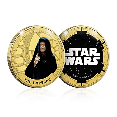 FANTASY CLUB Star Wars Münze - Episode IV - VI Originaltrilogie - Der Kaiser - Limitierte Auflage Sammlermünze/Medaille in Gold von FANTASY CLUB
