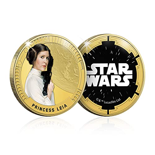 FANTASY CLUB Star Wars Münze - Episode IV - VI Originaltrilogie - Prinzessin Leia - Limitierte Auflage Sammlermünze/Medaille in Gold FANTASY CLUB Star Wars Münze - Episode IV - VI Originaltrilogie - Prinzessin Leia - Limitierte Auflage Sammlermünze/Medaille in Gold von FANTASY CLUB