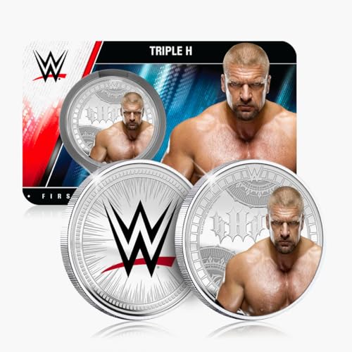 FANTASY CLUB Triple H WWE – Offizielle 32 mm Sammlermünze – Hommage an den King of Kings und 14-fachen Weltmeister – Limitierte Ausgabe für Fans und Sammler von FANTASY CLUB