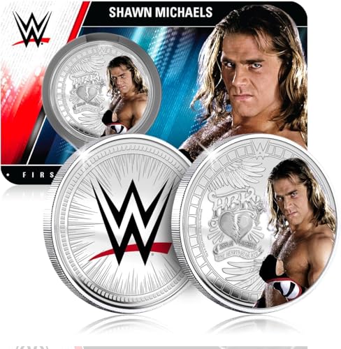 Fantasy Club Shawn Michaels WWE 32 mm offizielle Sammelmünze – Hommage an Herzensbrecher – Limitierte Auflage für Fans und Sammler von FANTASY CLUB