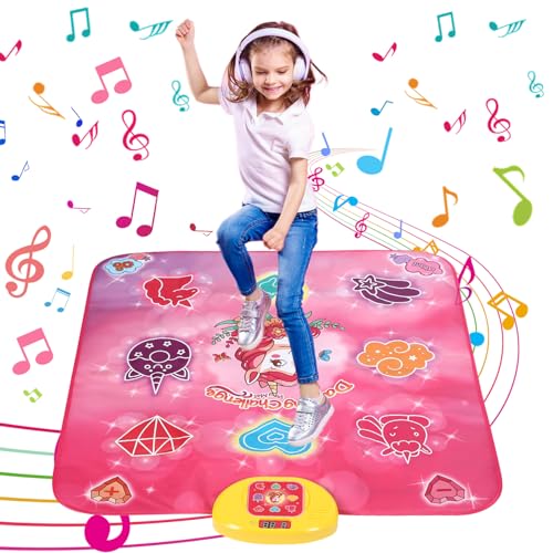 FAOKZE Tanzmatte für Mädchen, Tanzmatte Kinder Spielzeug Geschenke für Mädchen Alter 3 4 5 6 7 8 9 10 11 12+ Jahre, Musical Tanzmatte Spiel mit LED Anzeige, Geburtstag Weihnachten Spielzeug FAOKZE Tanzmatte für Mädchen, Tanzmatte Kinder Spielzeug Geschenke für Mädchen Alter 3 4 5 6 7 8 9 10 11 12+ Jahre, Musical Tanzmatte Spiel mit LED Anzeige, Geburtstag Weihnachten Spielzeug von FAOKZE