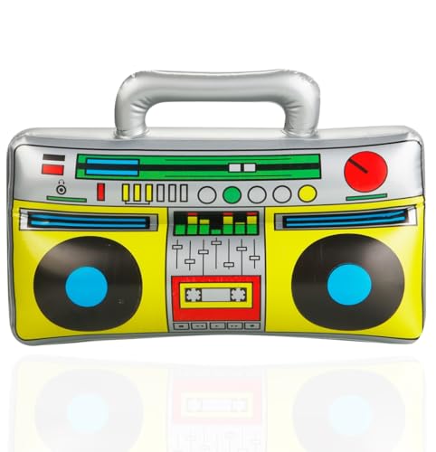 Aufblasbarer 80er 90er Ghettoblaster ca 45 x 42 cm Hip Hop Radio Walkman - Fasching & Karneval - Outfit Party Accessoires Kostüm Bad Taste Assi Retro Aufblasbarer 80er 90er Ghettoblaster ca 45 x 42 cm Hip Hop Radio Walkman - Fasching & Karneval - Outfit Party Accessoires Kostüm Bad Taste Assi Retro von FASCHINFEVER