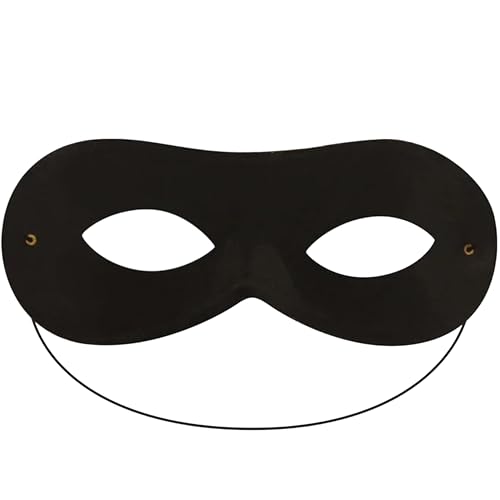 FASCHINFEVER Bandit Zorro Augenmaske – schwarze Einbrecher Maske für Kinder & Erwachsene, ideal für Fasching & Karneval FASCHINFEVER Bandit Zorro Augenmaske – schwarze Einbrecher Maske für Kinder & Erwachsene, ideal für Fasching & Karneval von FASCHINFEVER