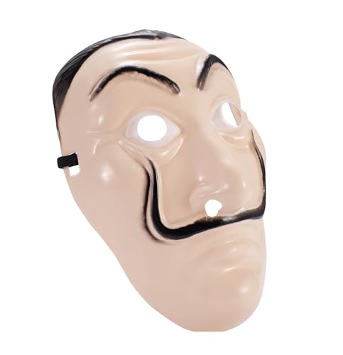 FASCHINFEVER Haus des Geldes Kostüm Set - 3 in 1 Set - mit Dali Maske, Overall rot Unisex, Gewehr Aufblasbar für Halloween, Fasching als Verkleidung für Herren & Damen (1x Maske) FASCHINFEVER Haus des Geldes Kostüm Set - 3 in 1 Set - mit Dali Maske, Overall rot Unisex, Gewehr Aufblasbar für Halloween, Fasching als Verkleidung für Herren & Damen (1x Maske) von FASCHINFEVER