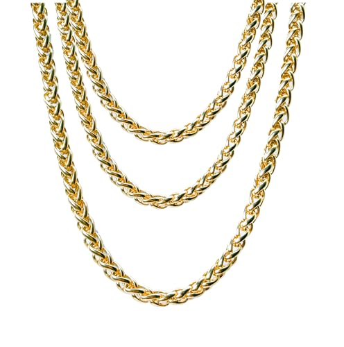 FASCHINFEVER Goldkette ca 50 cm - Panzerkette gold - als Accessoire für Fasching & Karneval - 80er & 90er Jahre Motto - wie Vokuhila & Gangster FASCHINFEVER Goldkette ca 50 cm - Panzerkette gold - als Accessoire für Fasching & Karneval - 80er & 90er Jahre Motto - wie Vokuhila & Gangster von FASCHINFEVER
