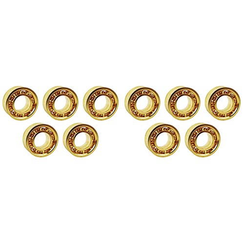 FASE 10Pcs Gold 10 Ball Yoyo Bearing Professional Extra Long Sleep Idle YOYO Bearing Yo-Yo Bearings von FASE
