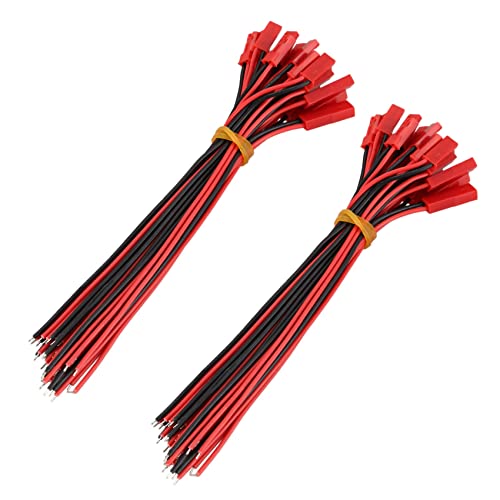 FASE 20 Paar 150 mm JST-Stecker-Kabel, Stecker + Buchse für RC BEC Batterie von FASE