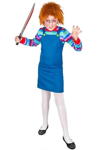 FASHION 7STAR Böses Puppen-Kostüm für Herren, Unisex, Kinder, Jungen und Mädchen, Halloween-Horror-Outfit, Verkleidung mit Latzhose, Evil Puppet Girl Costume, 5-6 Jahre FASHION 7STAR Böses Puppen-Kostüm für Herren, Unisex, Kinder, Jungen und Mädchen, Halloween-Horror-Outfit, Verkleidung mit Latzhose, Evil Puppet Girl Costume, 5-6 Jahre von FASHION 7STAR