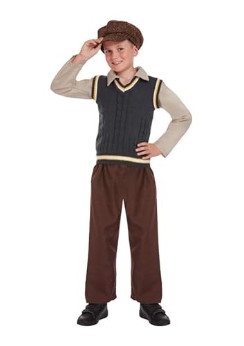 FASHION MY LOVE Jungen Viktorianisches Kriegszeit-Kostüm – Kinder Evakuee Junge mit Schiebermütze Faschingskostüm Schulgeschichte Tag Verkleidung für Jungen Evakuee Outfit für Kinder FASHION MY LOVE Jungen Viktorianisches Kriegszeit-Kostüm – Kinder Evakuee Junge mit Schiebermütze Faschingskostüm Schulgeschichte Tag Verkleidung für Jungen Evakuee Outfit für Kinder von FASHION MY LOVE