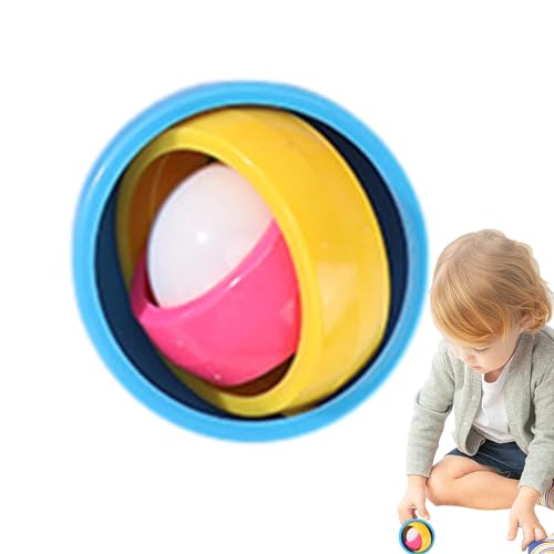 FASSME Gyro Fidget,Gyro Fidget Spielzeug,3D Ball Fingertip Gyro Toys Kreisel | Hand-Fidget-Gyroskop, innovatives Fingertraining-Fidget-Spielzeug für Büros und Zuhause von FASSME