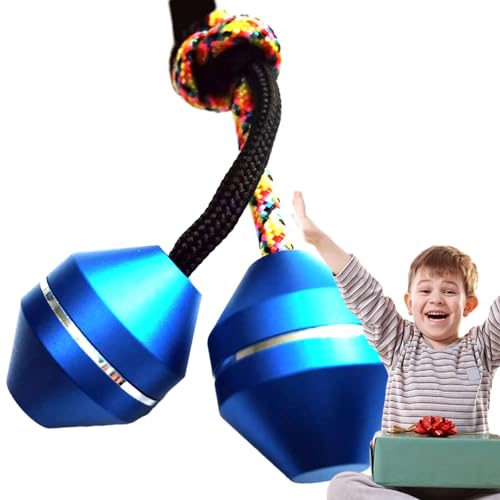 FASSME Kleines Fingerspielzeug,Finger-Yo-Yo-Spielzeug | Tragbares Finger-Spinner-Yo-Yo-Spielzeug | Multifunktionales cooles Finger-Spin-Bump-Fähigkeitsspielzeug mit 2 Perlen aus Aluminiumlegierung für von FASSME