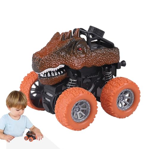 FASSME Push-and-Go-Autos | Pädagogische Dino-Trägheitsautos,Lernspielzeug, Reibungsspielzeug für Kinder Jungen und Mädchen im Alter von 3–8 Jahren, Autospielzeug, Dinosaurierspielzeug von FASSME