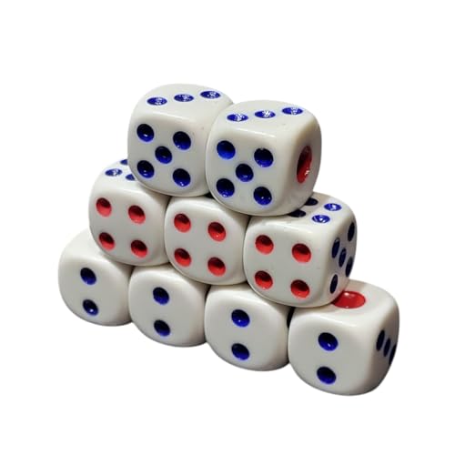FAST WORLD SHOPPING ® Set mit 9 professionellen Würfeln mit 6 Seiten – ideal für Brettspiele und Mathematiker! Lernspiel für Spaß und Lernen von FAST WORLD SHOPPING