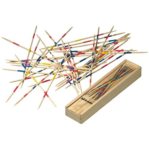 FAST WORLD SHOPPING ® Spiel Mikado Spiel Spielzeug Stäbchen aus Holz Gesellschaftsspiel Shanghai Brettspiel Gruppe Spiel Präzision von FAST WORLD SHOPPING