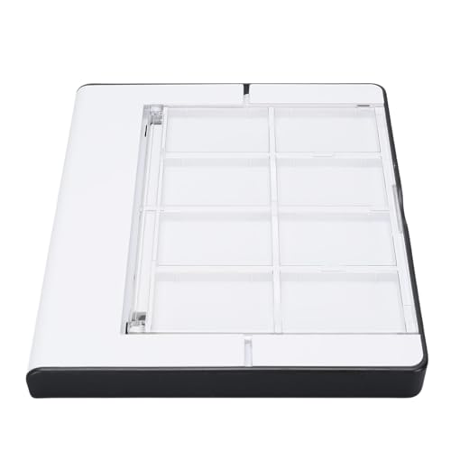 FAUOSWUK Controller-Ladestation, Wiederaufladbarer Akkupack mit Tragbarer Ladestation mit 8 Kartensteckplätzen, Leuchtdioden-Controllern, Hellen LED-Anzeigen und Smart-Chips (Schwarz Weiß) von FAUOSWUK