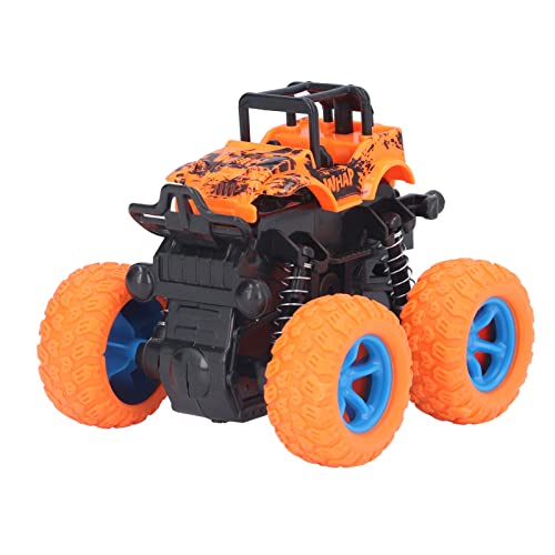 FAUOSWUK Inertial Off Road Vehicle 360 ° Rotation 4 Radantriebssimulationsauto für mit Federungsfeder Frühling Rugged Terrain Play (Orange) von FAUOSWUK