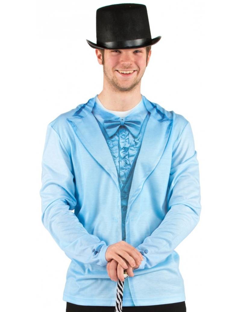 T-Shirt Anzugjacke für Herren blau T-Shirt Anzugjacke für Herren blau von FAUXREAL