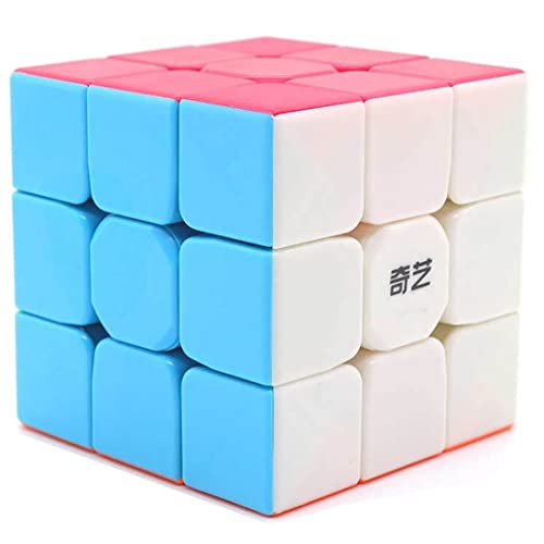 FAVNIC Zauberwürfel Magic Cube 3x3x3 Turning Smooth Magic Cube 3D Puzzle for Kids Twist Brain Teasers IQ Toys von QiYi