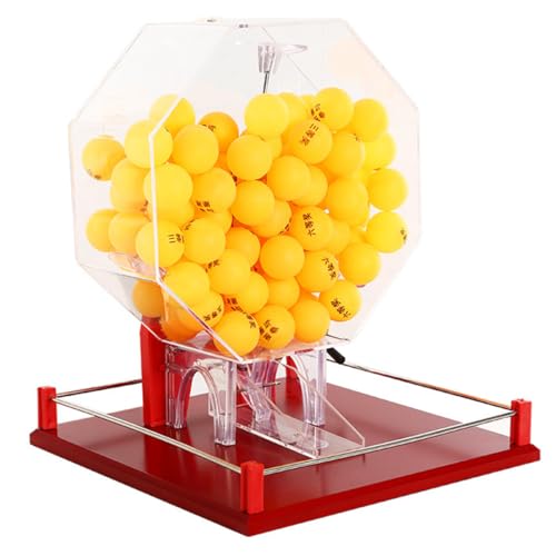 FAXIOAWA Deluxe-Bingo-Set, Colourful Life-Lotteriemaschine, Ballnummernauswahl, inklusive Bingokäfig, 50/100 Bälle – ideal für große Gruppen, Partys, 100-Bälle-Preisball von FAXIOAWA