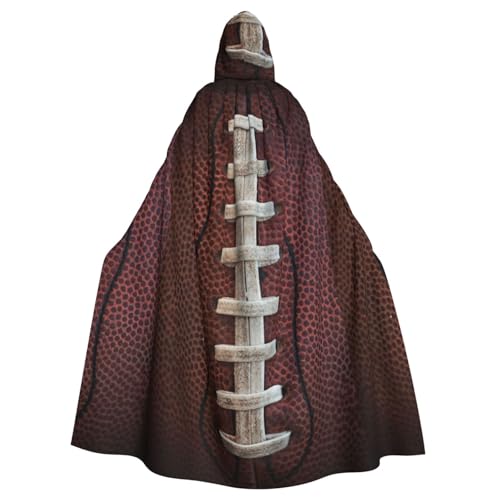FBGHHTY American Football Kapuzenumhang mit Schnürsenkeln, volle Länge, Unisex, für Erwachsene von FBGHHTY