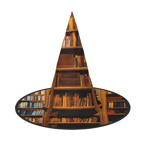 FBGHHTY Buchdruck, Unisex, Halloween, Hexenhut, faltbar, für Karneval, Maskeraden und Cosplay-Events FBGHHTY Buchdruck, Unisex, Halloween, Hexenhut, faltbar, für Karneval, Maskeraden und Cosplay-Events von FBGHHTY