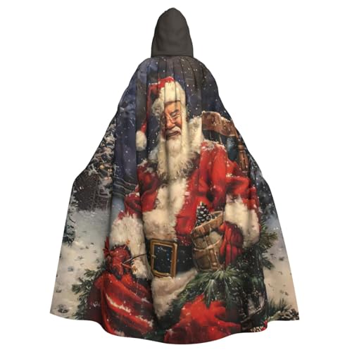 FBGHHTY Halloween-Kapuzenumhang mit Aufschrift "Merry Christmas", für Erwachsene, Unisex, für Cosplay FBGHHTY Halloween-Kapuzenumhang mit Aufschrift "Merry Christmas", für Erwachsene, Unisex, für Cosplay von FBGHHTY