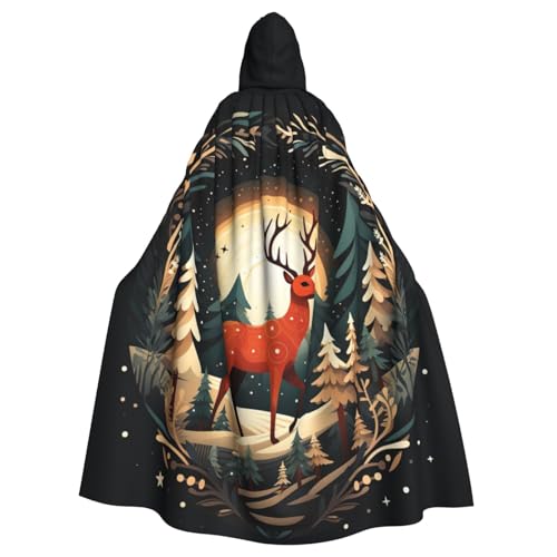 FBGHHTY Halloween-Kapuzenumhang mit Aufschrift "Merry Christmas", für Erwachsene, Unisex, für Cosplay FBGHHTY Halloween-Kapuzenumhang mit Aufschrift "Merry Christmas", für Erwachsene, Unisex, für Cosplay von FBGHHTY