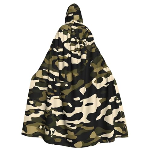 FBGHHTY Halloween-Kapuzenumhang mit Camouflage-Muster, volle Länge, Unisex, für Karneval, Cosplay FBGHHTY Halloween-Kapuzenumhang mit Camouflage-Muster, volle Länge, Unisex, für Karneval, Cosplay von FBGHHTY