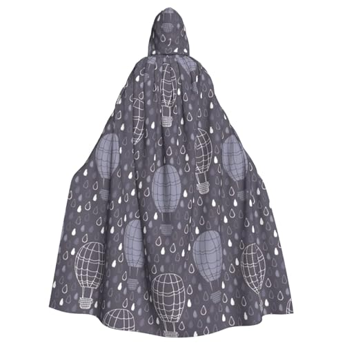FBGHHTY Halloween-Kapuzenumhang mit Heißluftballon-Druck, volle Länge, Unisex, für Erwachsene FBGHHTY Halloween-Kapuzenumhang mit Heißluftballon-Druck, volle Länge, Unisex, für Erwachsene von FBGHHTY