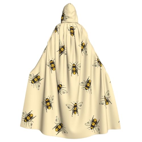 FBGHHTY Halloween-Kapuzenumhang mit Honigbienen-Aufdruck, volle Länge, Unisex, für Erwachsene FBGHHTY Halloween-Kapuzenumhang mit Honigbienen-Aufdruck, volle Länge, Unisex, für Erwachsene von FBGHHTY
