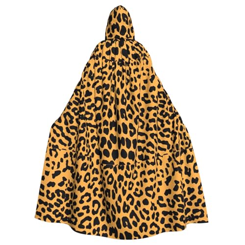 FBGHHTY Halloween-Kapuzenumhang mit Leopardenmuster, volle Länge, Unisex, für Erwachsene FBGHHTY Halloween-Kapuzenumhang mit Leopardenmuster, volle Länge, Unisex, für Erwachsene von FBGHHTY