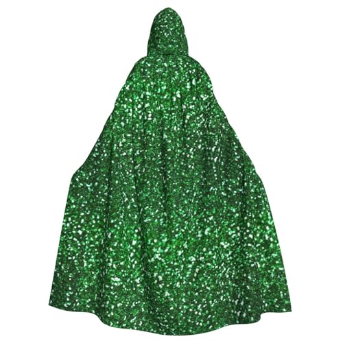 FBGHHTY Halloween-Kapuzenumhang mit Pailletten, glitzernd, volle Länge, Unisex, für Karneval, Cosplay von FBGHHTY