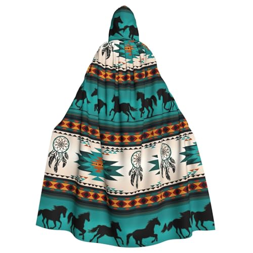 FBGHHTY Halloween-Kapuzenumhang mit Pferdestreifenmuster, volle Länge, Unisex, für Erwachsene FBGHHTY Halloween-Kapuzenumhang mit Pferdestreifenmuster, volle Länge, Unisex, für Erwachsene von FBGHHTY