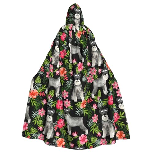 FBGHHTY Halloween-Kapuzenumhang mit Schnauzer-Aufdruck, volle Länge, Unisex, für Erwachsene FBGHHTY Halloween-Kapuzenumhang mit Schnauzer-Aufdruck, volle Länge, Unisex, für Erwachsene von FBGHHTY